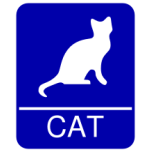 Cat Restroom Sign Favicon 