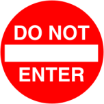 Do Not Enter Sign Favicon 