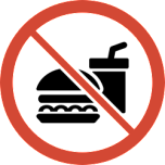  No Food Or Drink Sign   Favicon Preview 