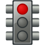 Red Traffic Light Favicon 