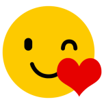  Smilies Emoji Blowing A Kiss   Favicon Preview 