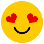 Emoji With Heart Eyes Favicon 