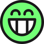 Flat Grin Smiley Emotion Icon Emoticon Favicon 
