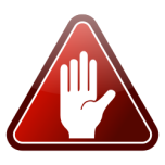 Red Triangle Hand Icon Favicon 