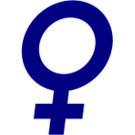 Female Gender Symbol Italic Favicon 