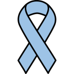 Light Blue Prostate Cancer Ribbon Favicon 