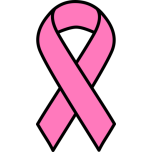 Pink Breast Cancer Ribbon Favicon 
